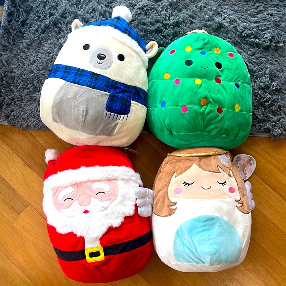 Christmas squishmallows set of 4